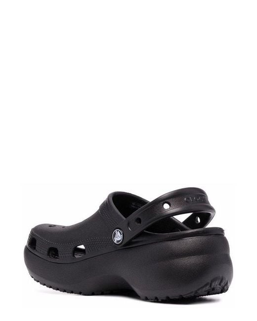CROCSTM Black Classic Platform Clogs