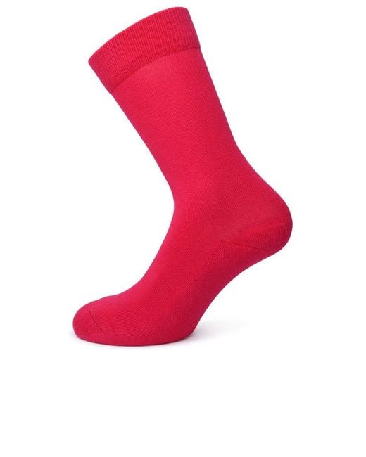 Isabel Marant Pink Logo Intarsia Knitted Socks