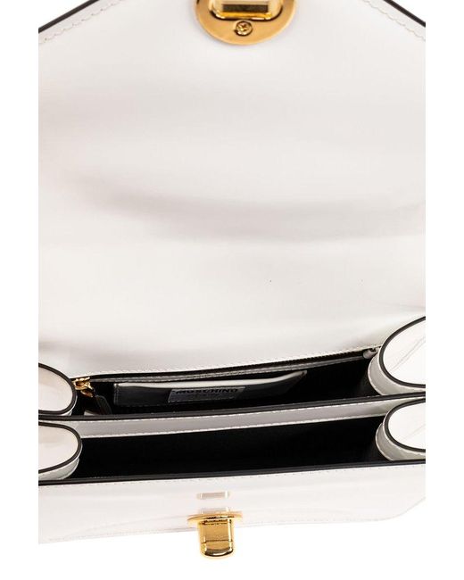 Moschino White Shoulder Bag From The '40th Anniversary' Collection,