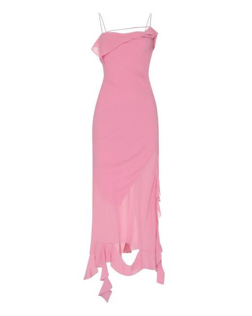 Acne Pink Frill Dress