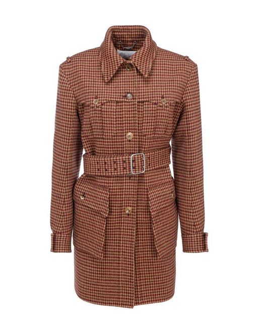 chloe houndstooth coat