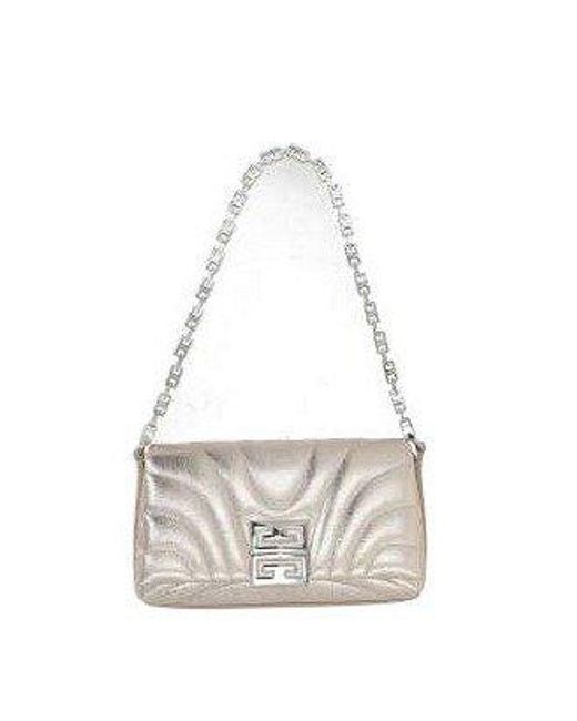 Givenchy White Micro 4g Soft Shoulder Bag