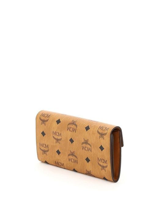 MCM Natural Patricia Large Chain Wallet