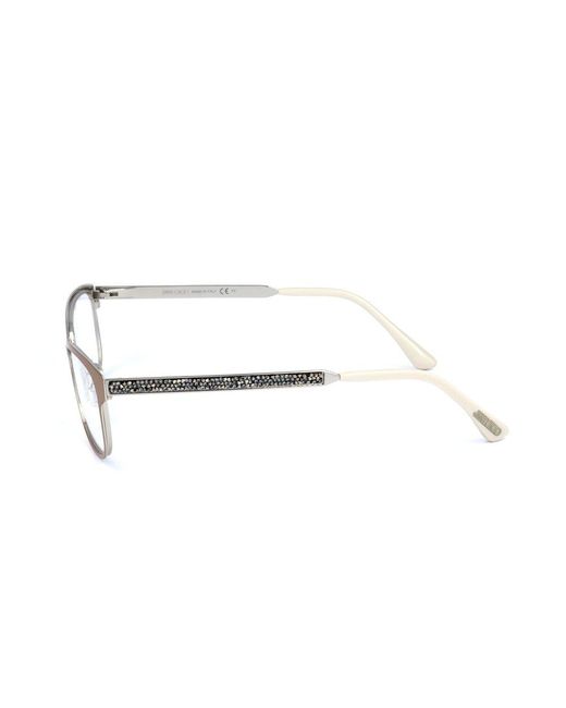 Jimmy Choo Black Rectangular Frame Glasses