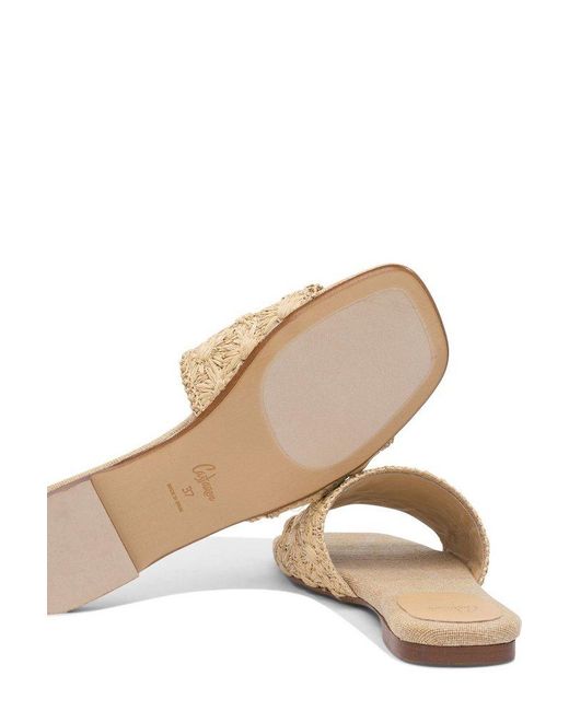 Castañer Floral Detailed Sandals in Natural | Lyst