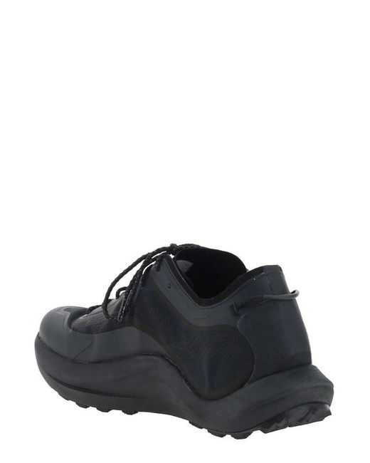 Roa Black Sella Lace-Up Sneakers for men