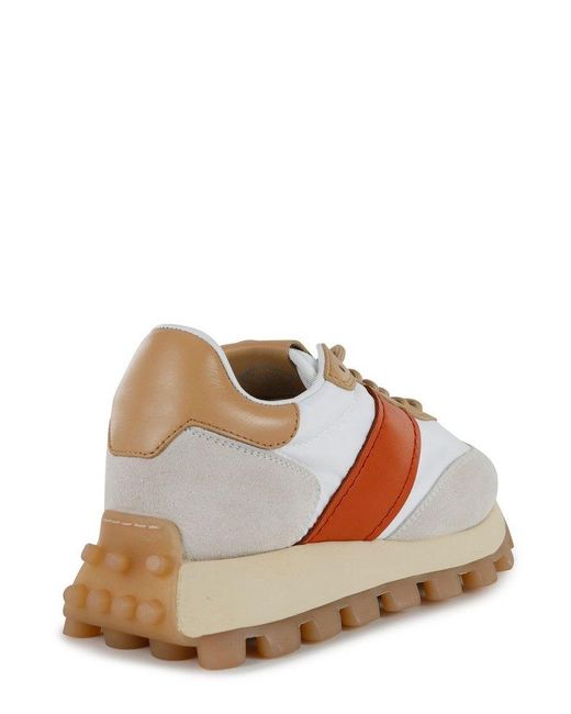 Tod's Natural 1t Panelled Lace-up Sneakers