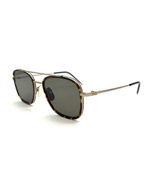 Thom Browne Gray Aviator Frame Sunglasses