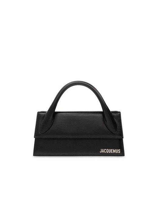 Jacquemus Black Le Chiquito Long Leather Tote Bag