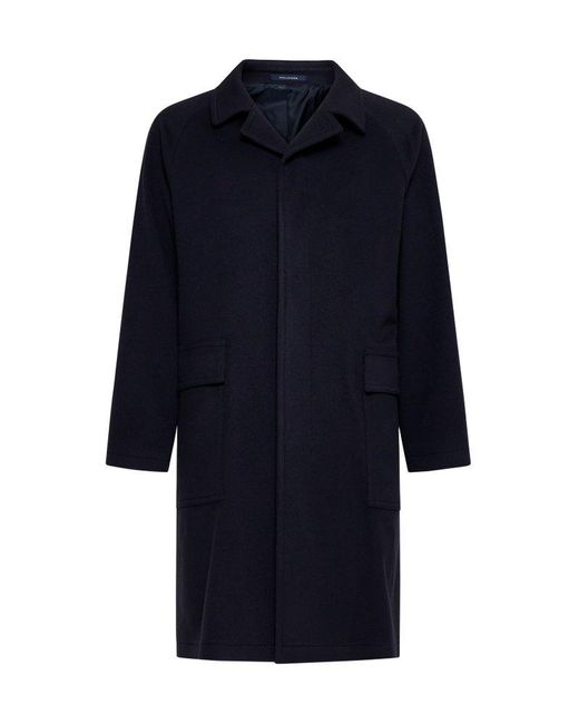 Tagliatore Blue Loyd Wool And Cashmere Coat for men