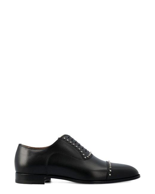 Christian Louboutin Black Cloocloo Oxford Shoes for men