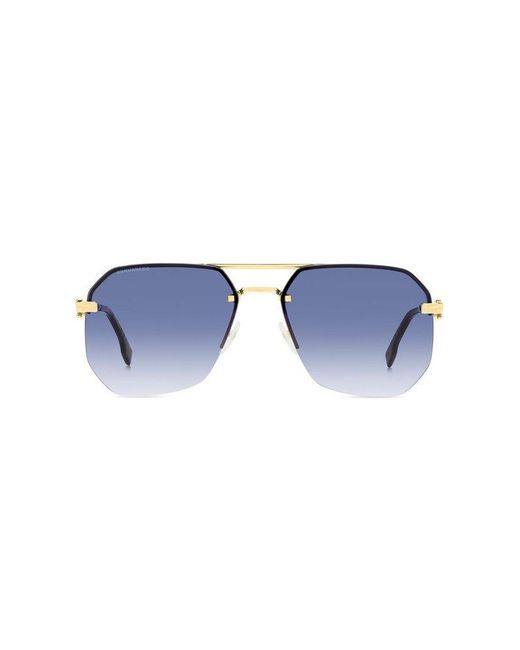 DSquared² Blue Hype Aviator Sunglasses for men
