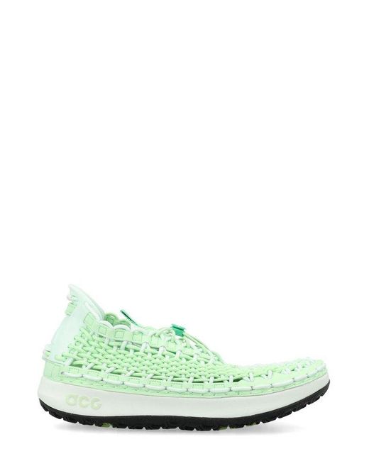 Nike Green Acg Watercat+ Lace-up Sneakers