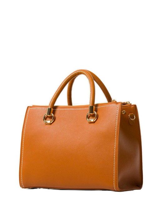 Liu Jo Brown Logo Lettering Handbag