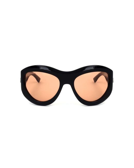 DSquared² Black Round Frame Sunglasses for men