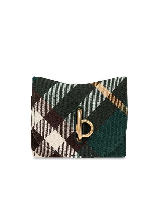 Burberry Black Checked Wallet,