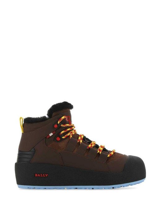 Bally Brown Cusago Lace-up Snow Boots for men