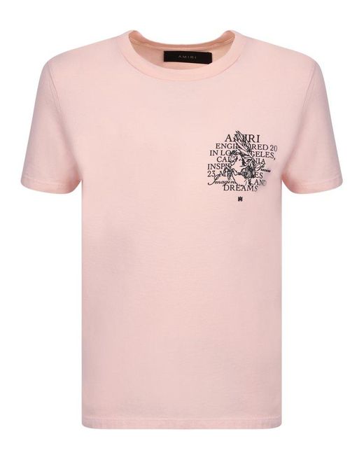 Amiri Pink T-shirts