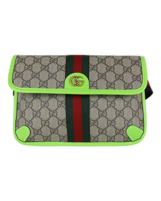Gucci Green Ophidia GG Small Belt Bag for men