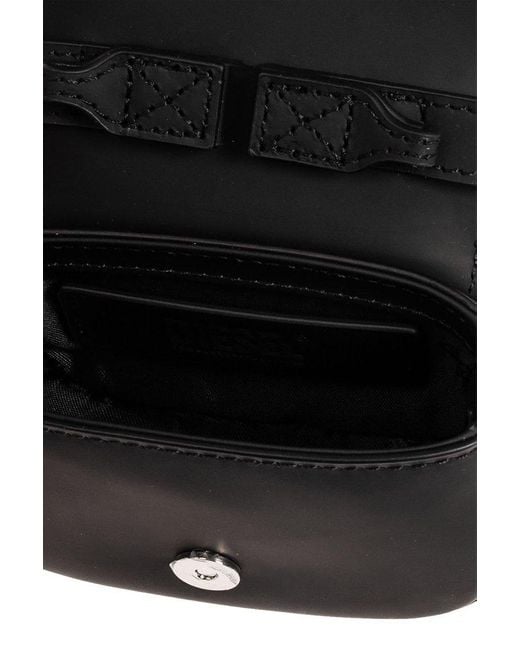 DIESEL Black 1dr Iconic Leather Crossbody Bag