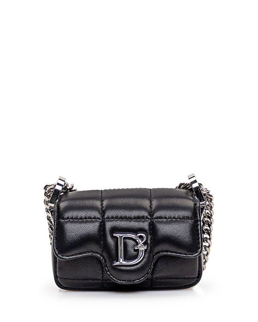 DSquared² Black Leather Mini Bag