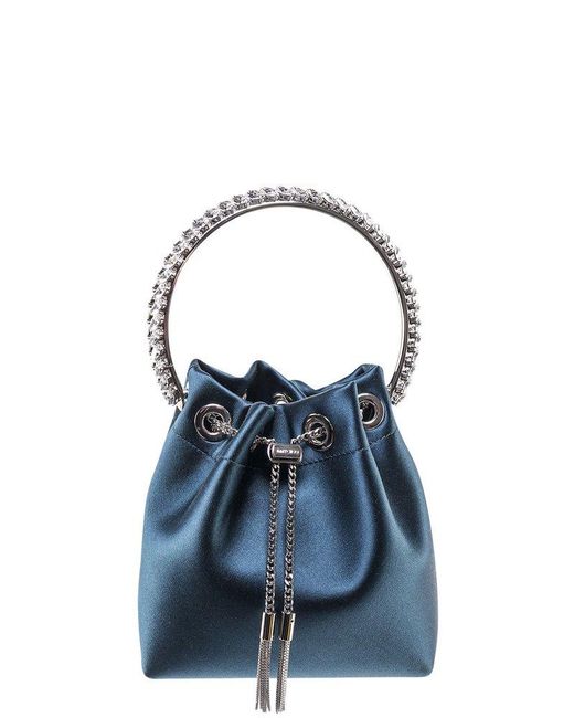 Jimmy Choo Satin Bucket Bags in Blue Lyst Canada