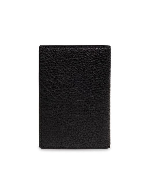 Burberry Black Leather Card Case, for men