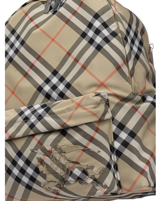 Burberry Natural Small Check-Printed Zipped Backpack for men