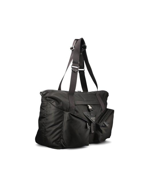 Prada Black Zip-up Tote Bag for men