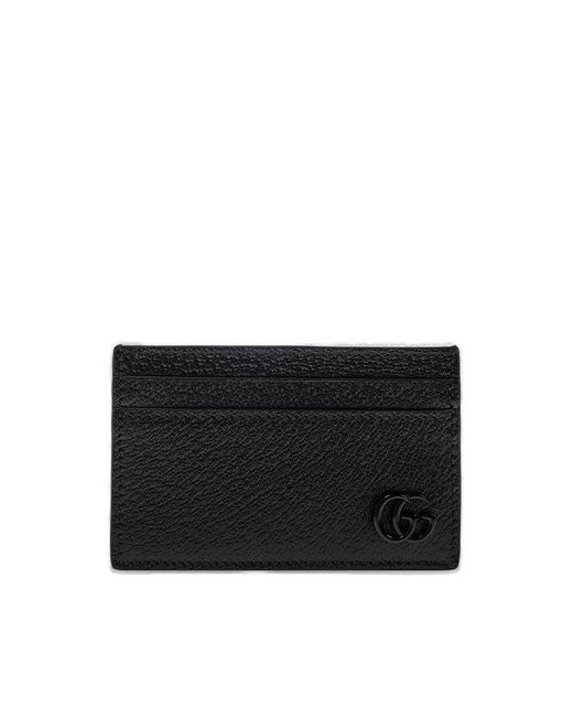 Gucci Leather Card Case in Black for Men Lyst