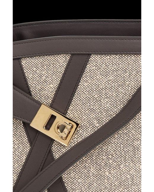Ferragamo Natural Hug Top Handle Bag