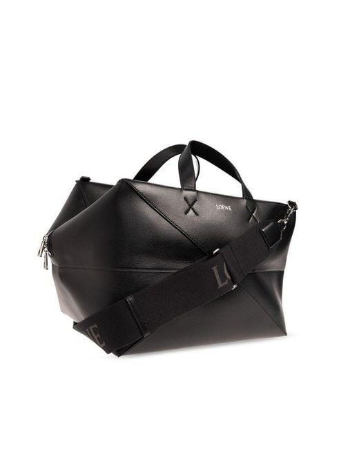 Loewe Black Puzzle Fold Duffle Bag for men