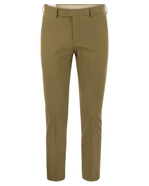 PT Torino Green Straight-leg Chino Trousers for men