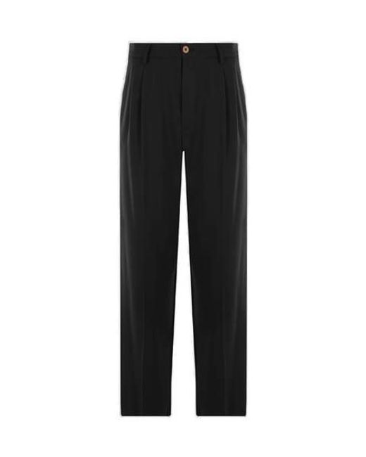 Magliano Black Pintuck Detailed Wide-leg Trousers for men