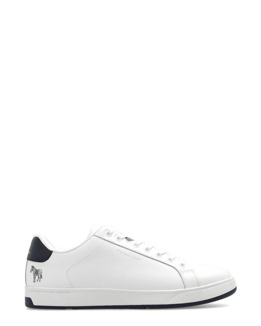 PS by Paul Smith White Albany Zebra Print Low-top Sneakers for men