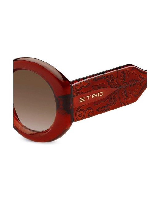 Etro Brown Round Frame Sunglasses