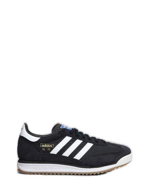 Adidas Originals Black Sl 72 Rs Lace-Up Sneakers for men
