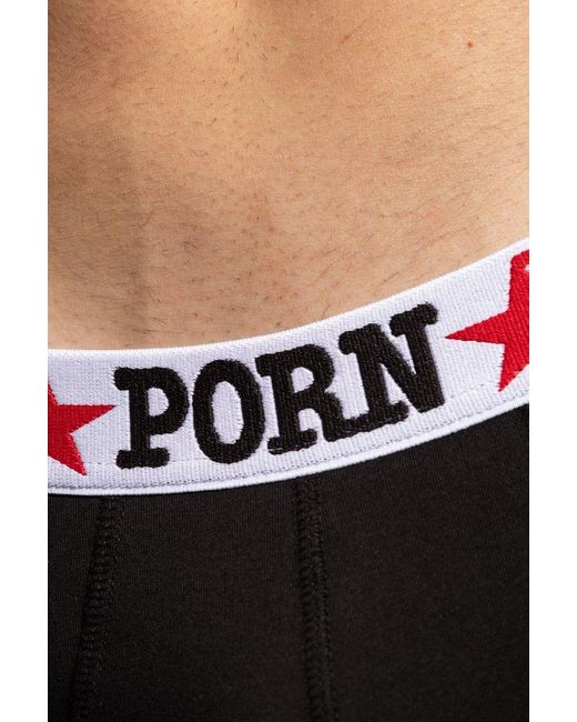 DSquared² Black Briefs With Logo, for men