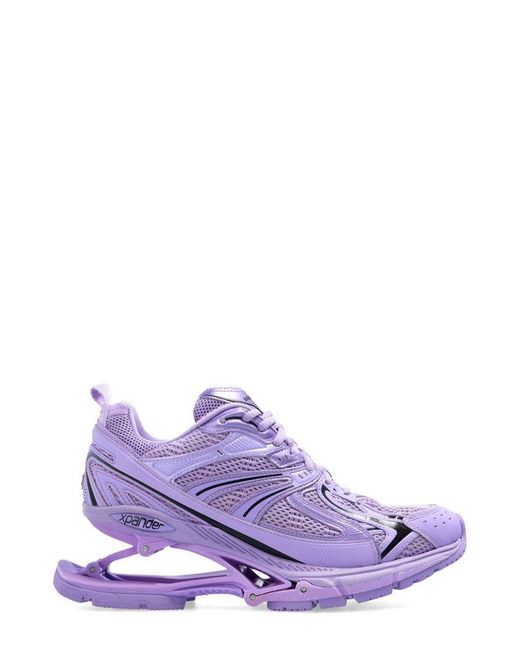 Balenciaga X-pander Mesh Laced Sneakers in Purple | Lyst