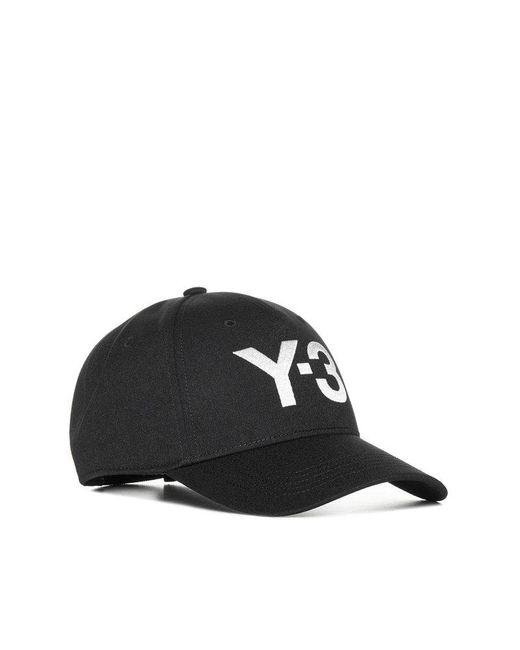Y-3 Black Logo Nylon Baseball Cap for men