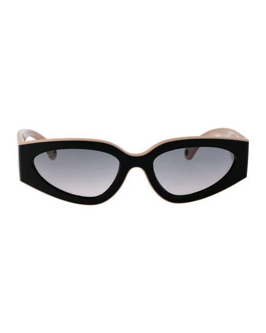 Chanel Black Triangle Frame Sunglasses