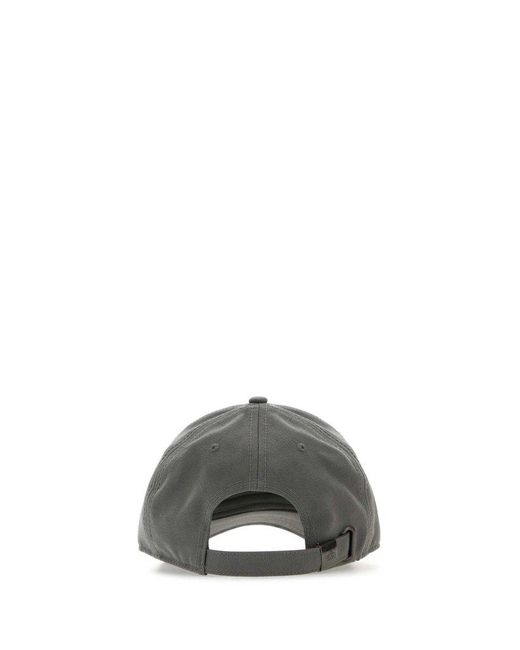 The North Face Gray Logo Embroidered Baseball Cap for men