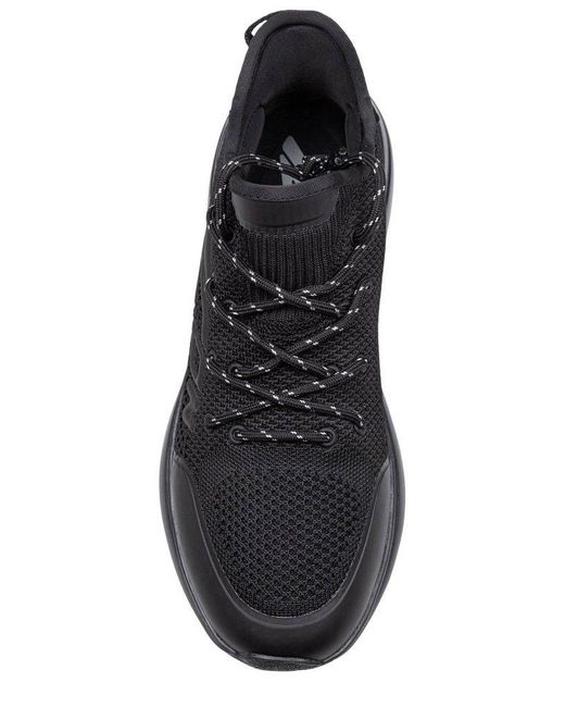 【送料&関税込】Dsquared2 Logo-embossed Lace-up Sneakers DSquared² Logo-Embossed Lace-Up Sneakers in Black for Men | Lyst