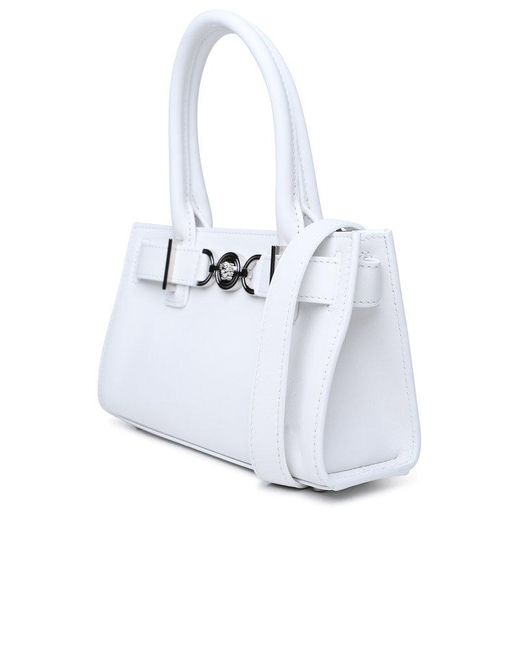 Versace White Small 'Medusa '95' Leather Bag