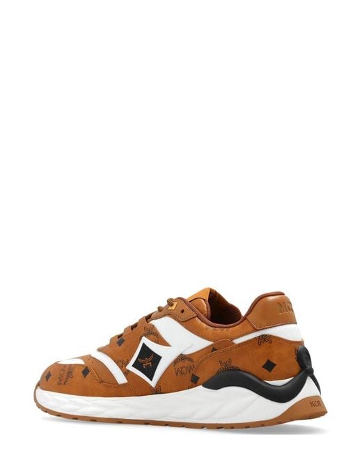 MCM Brown Skywander Lace-up Sneakers for men