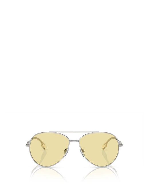 Burberry Metallic Aviator Sunglasses
