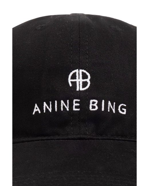 Anine Bing Black Jeremy Baseball Cap