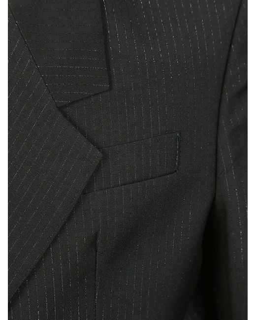 Tagliatore Black Double-Breasted Two-Piece Suit Set