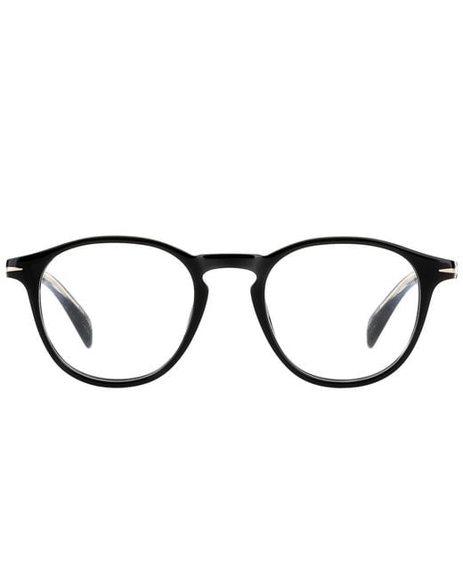 David Beckham Black Oval Frame Full Rim Optical Glasses for men