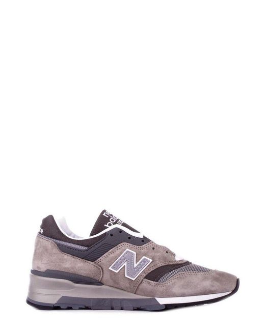 New Balance Purple 997 Lace-Up Sneakers